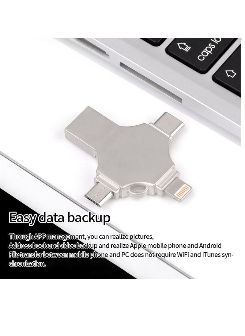 Generic - 4 in 1 Type-c OTG USB Flash Drive 3.0 Pendrive 1TB Memory For iPhone Android PC - Image 1