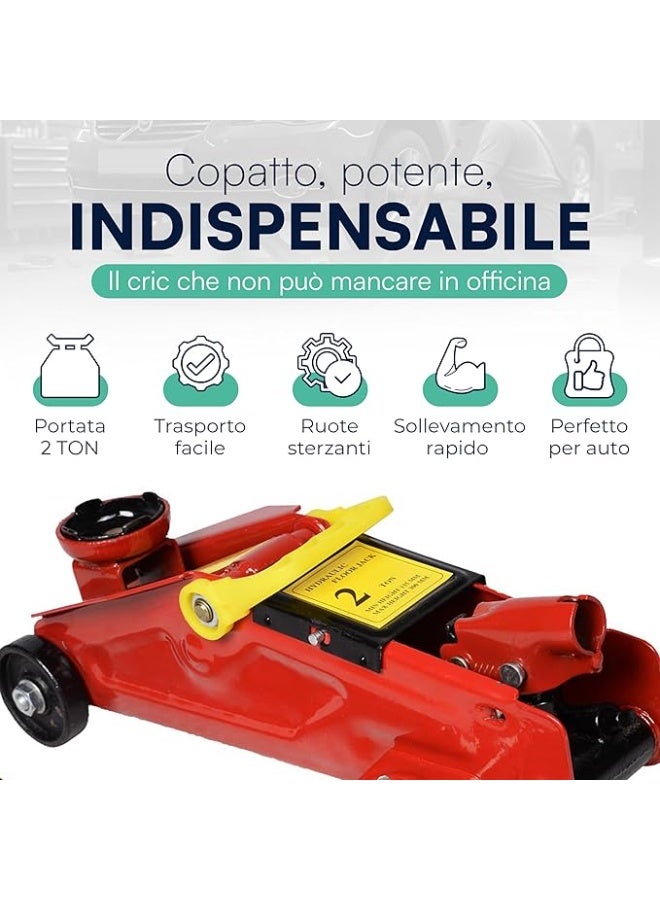 Hydraulic Trolley Jack - Heavy-Duty Mechanical Floor Jack - Professional Car Lifting Tool for Emergency & Maintenance - Image 2