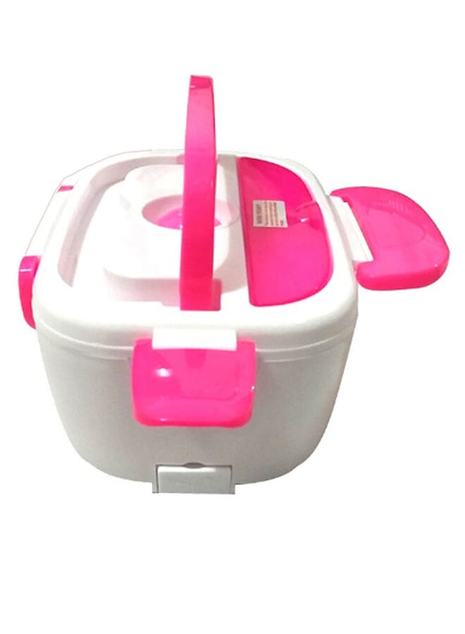 IAF Electric Heated Lunch Box White/Pink 1.5L