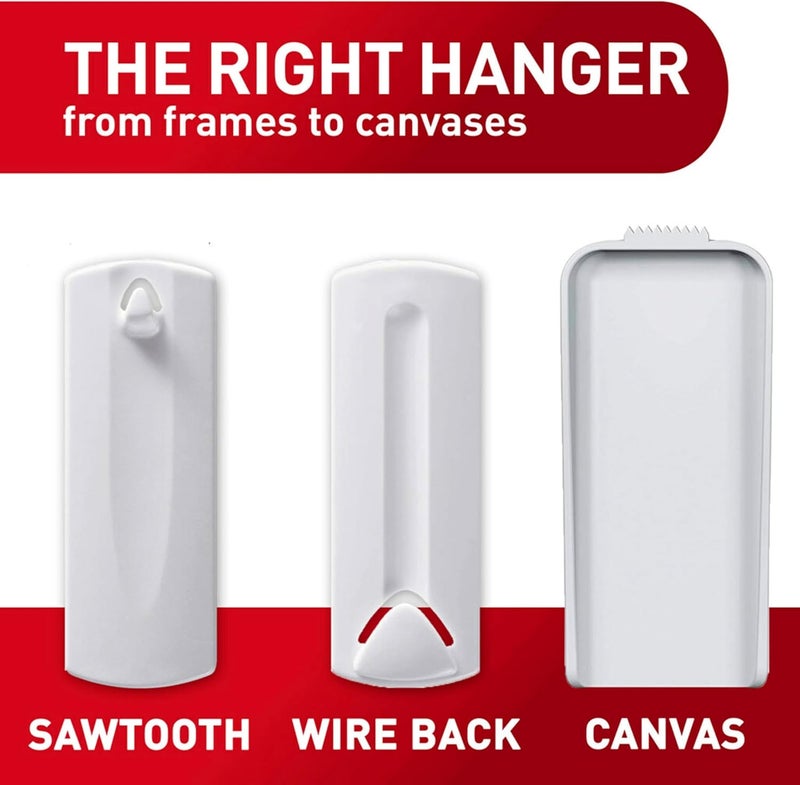 Command Sawtooth Picture Hangers, Damage Free Hanging Frame Hangers, No Tools Wall Hooks for Hanging Sawtooth Frames in Living Spaces, 4 White Picture Frame Hangers and 8 Strips - Image 5
