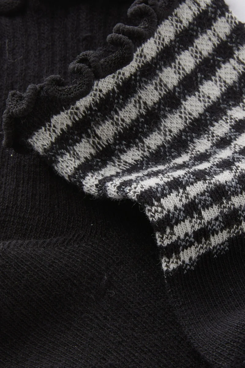 روبي زوج مثالي بكشكش مضلع للكاحل