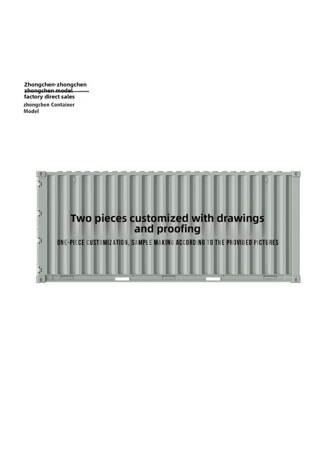 Zhongchen 1:20 Container Model Ornaments Simulation Container Storage Box Enterprise Gifts A Printed Logo-Color:Cma Cgm Model-Specifications:Large Ornament 31.0×12.0×13.0cm