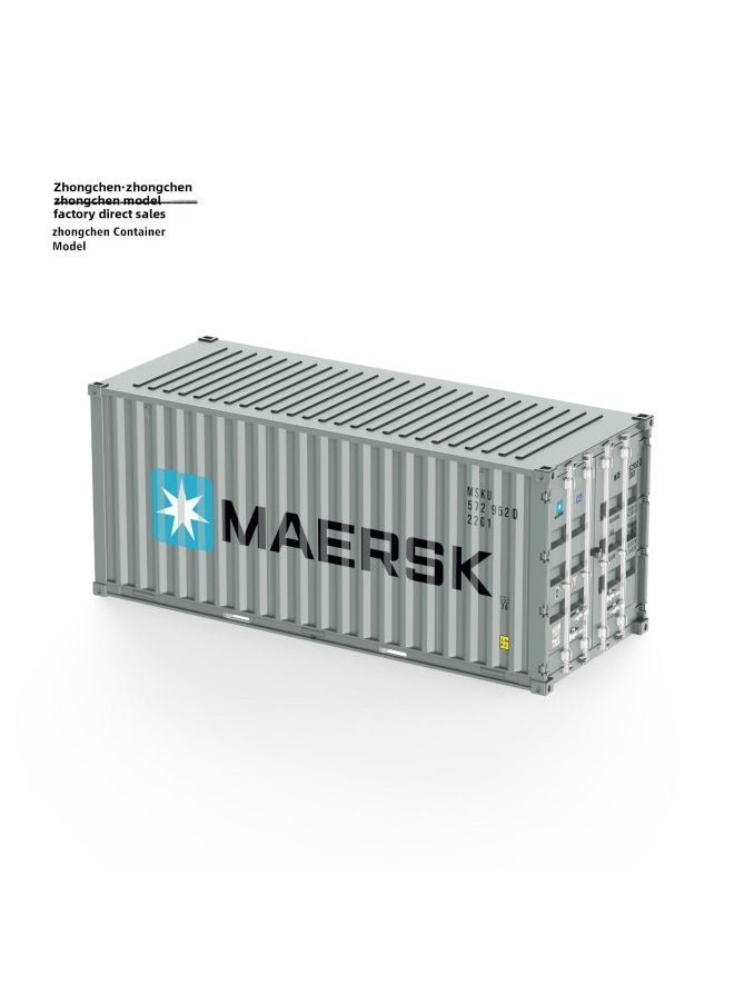 Zhongchen 1:20 Container Model Ornaments Simulation Container Storage Box Enterprise Gifts A Printed Logo-Color:Cma Cgm Model-Specifications:Large Ornament 31.0×12.0×13.0cm