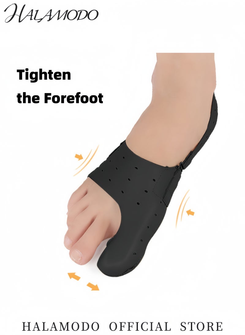 HALAMODO 2PCS Bunion Corrector Big Toe Straightener Big Toe Splint Foot Thumb Fixation Belt Bunion Splints Adjustable Big Toe Protector for Day & Night Support  - Image 4
