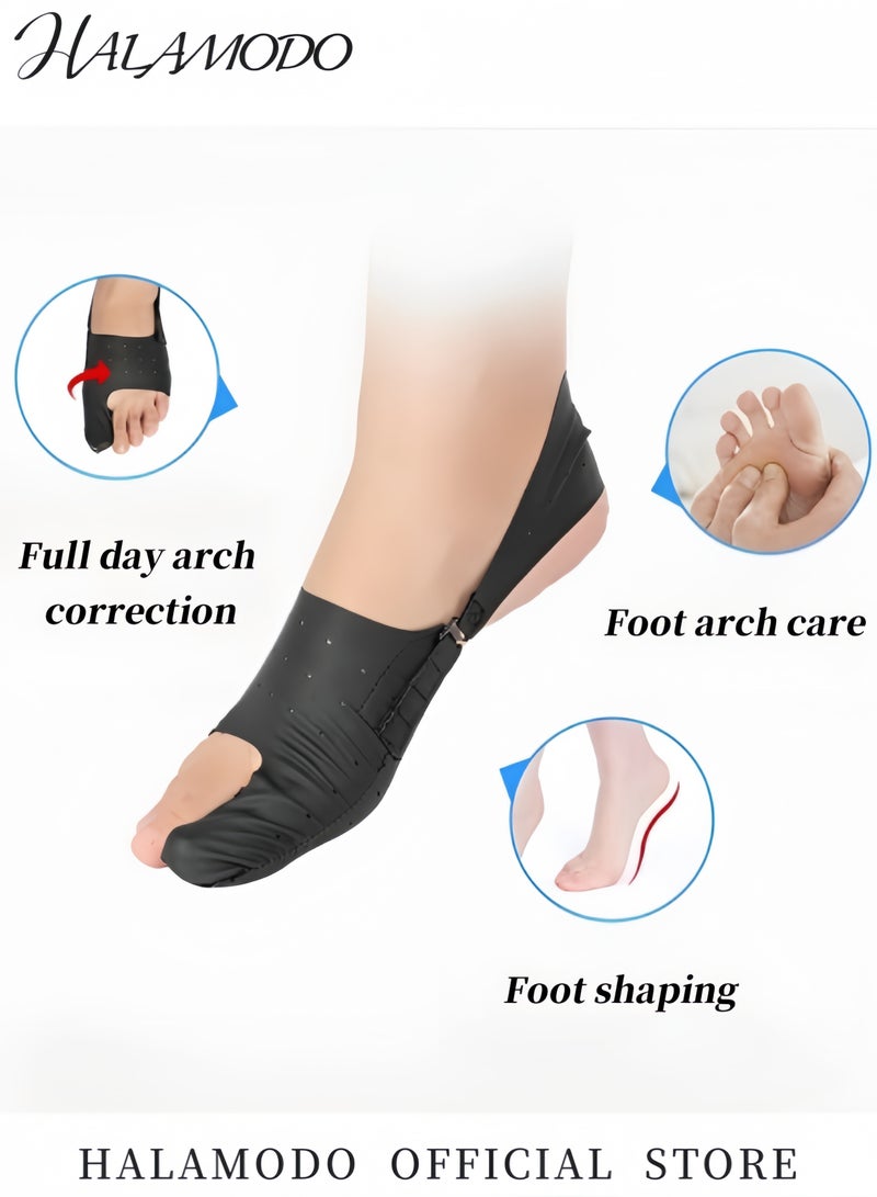 HALAMODO 2PCS Bunion Corrector Big Toe Straightener Big Toe Splint Foot Thumb Fixation Belt Bunion Splints Adjustable Big Toe Protector for Day & Night Support  - Image 5
