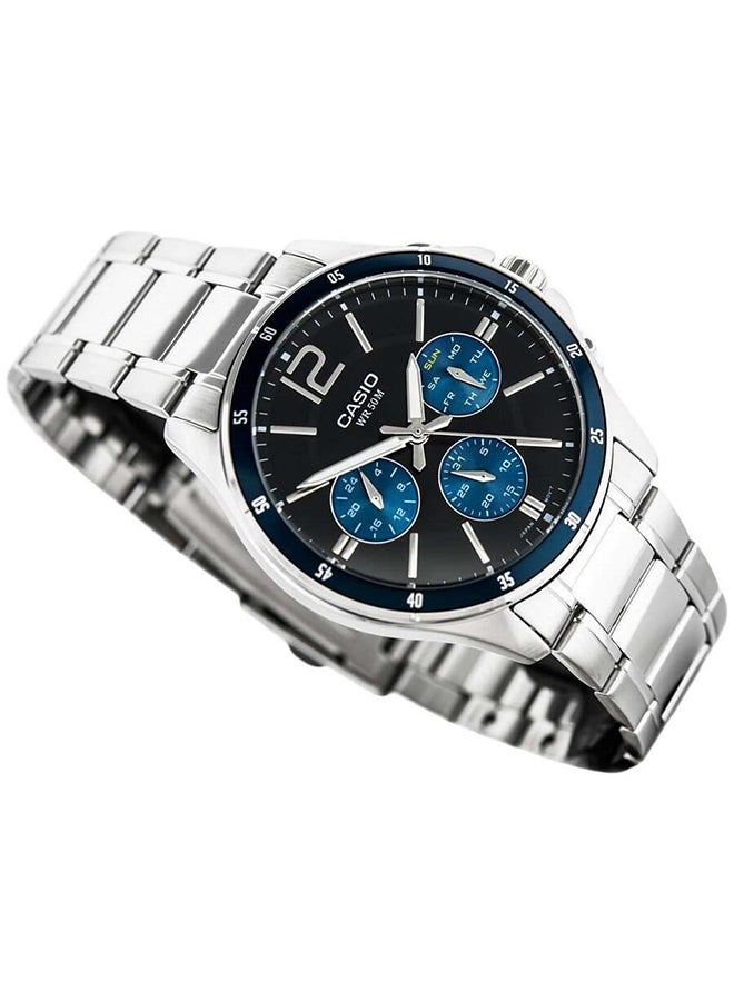 CASIO Stainless Steel Analog Wrist Watch MTP-1374D-2AVDF - Image 2