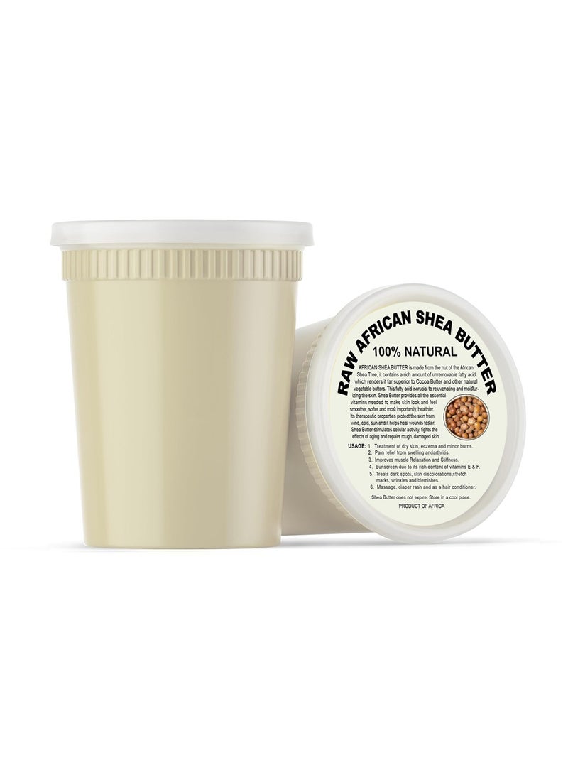 Raw African Shea Butter 32 oz. Bulk 100% Pure Natural Unrefined IVORY - Imported From Ghana - Image 1
