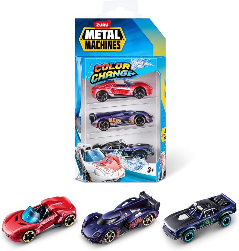 ZURU METAL MACHINES-STANDARD-SERIES 4 Car Color Change 3PK, Bulk, 24pcs, No Inner, STD Color Assortment - 67101 - Image 2