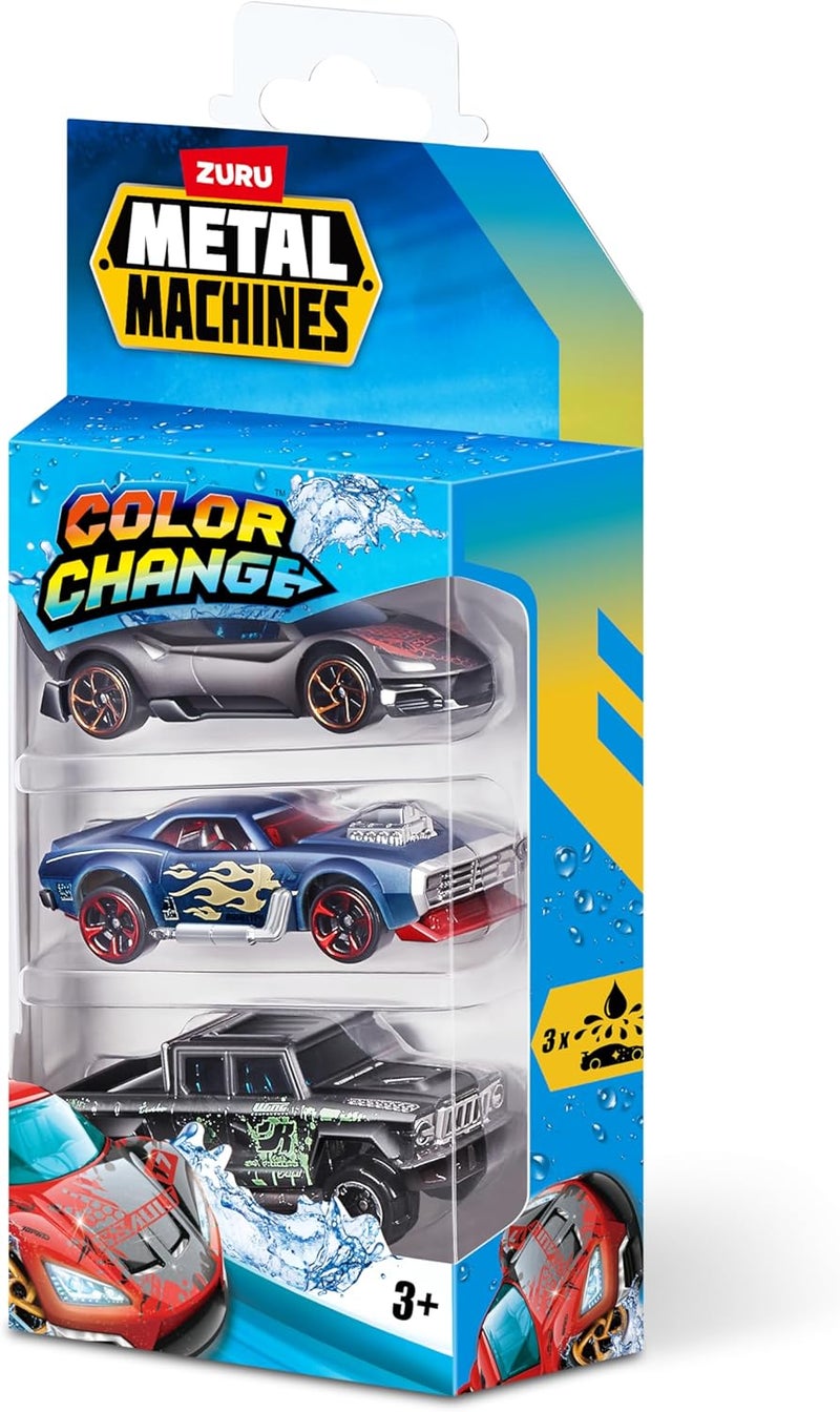 ZURU METAL MACHINES-STANDARD-SERIES 4 Car Color Change 3PK, Bulk, 24pcs, No Inner, STD Color Assortment - 67101 - Image 3