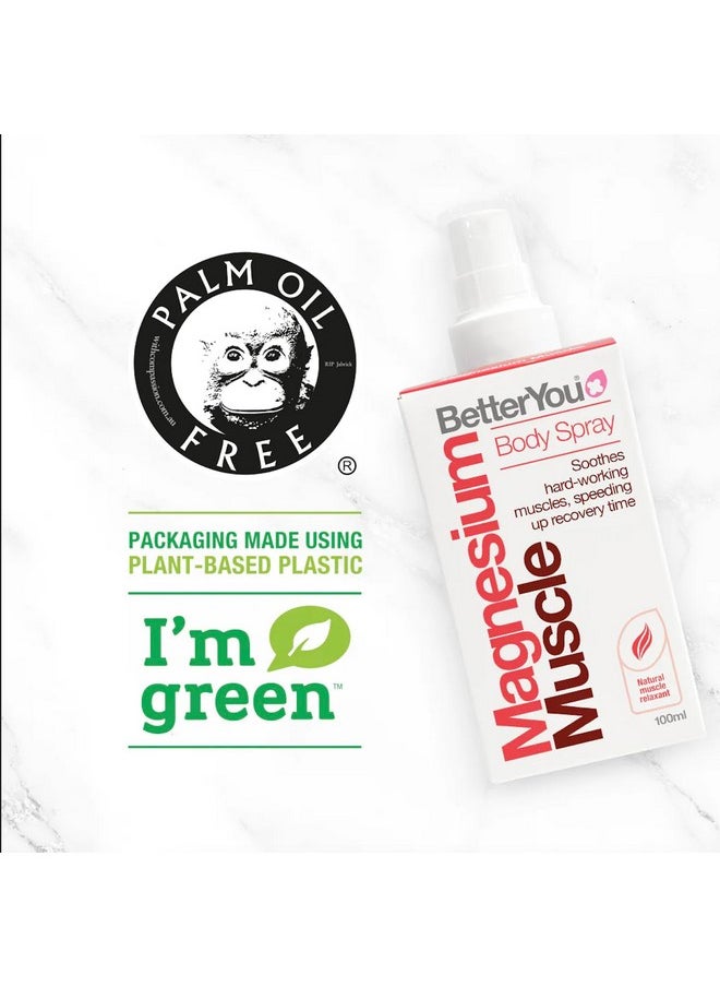 BetterYou - Magnesium Oil Recovery Spray Pure Magnesium Oil Spray Supports Working Muscle Improves Performance And Speeds Recovery 100Ml Bottle - Image 1