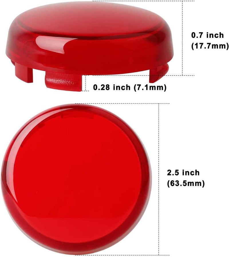 MOTLTECH Turn Signal Lights Lens Cover Compatible with Harley Dyna Fatboy Softail Road Glide, Red 2pcs - Image 5
