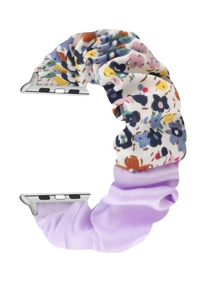 نيبمينينت سوار من القماش بتصميم فراشة لساعة أبل ووتش سيريز 7 مقاس 45 مم/ 6 SE و5 و4 44 مم/3 و2 و1 42 مم متعدد الألوان - Image 2