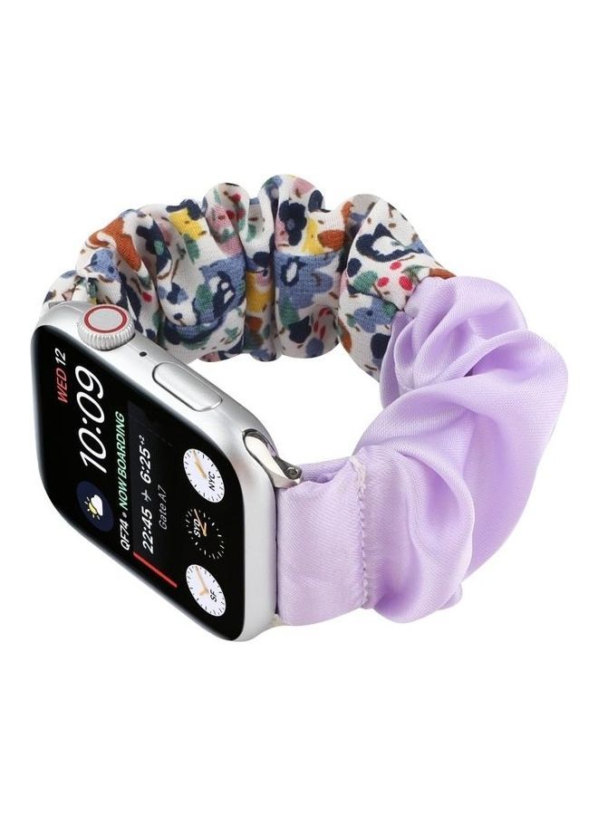 نيبمينينت سوار من القماش بتصميم فراشة لساعة أبل ووتش سيريز 7 مقاس 45 مم/ 6 SE و5 و4 44 مم/3 و2 و1 42 مم متعدد الألوان - Image 5