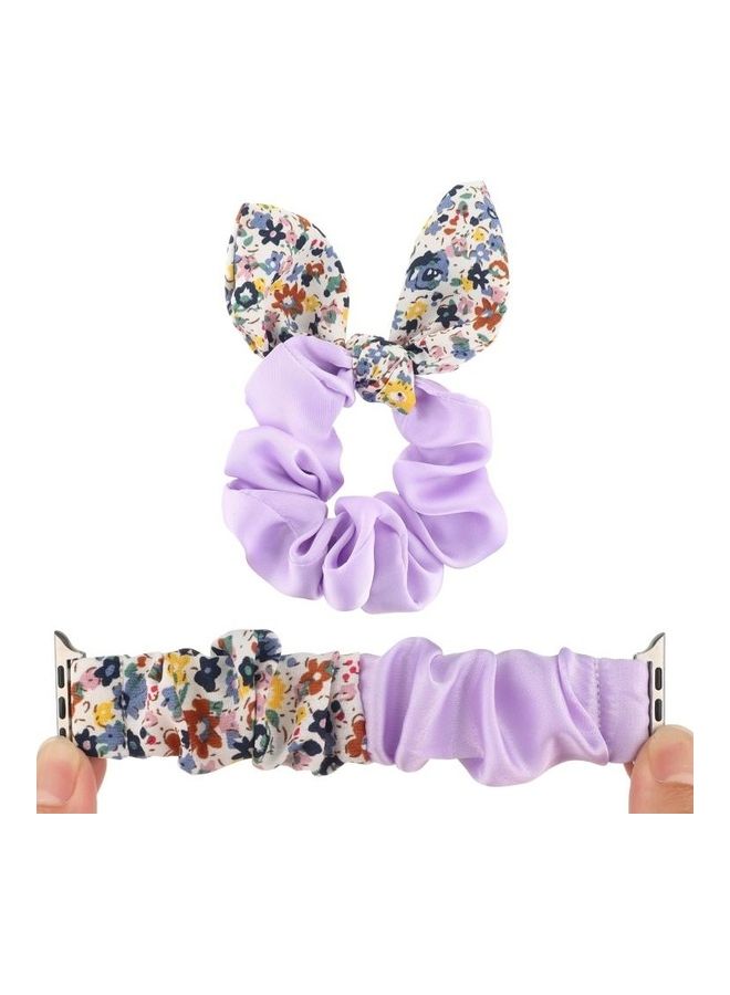 نيبمينينت سوار من القماش بتصميم فراشة لساعة أبل ووتش سيريز 7 مقاس 45 مم/ 6 SE و5 و4 44 مم/3 و2 و1 42 مم متعدد الألوان - Image 4