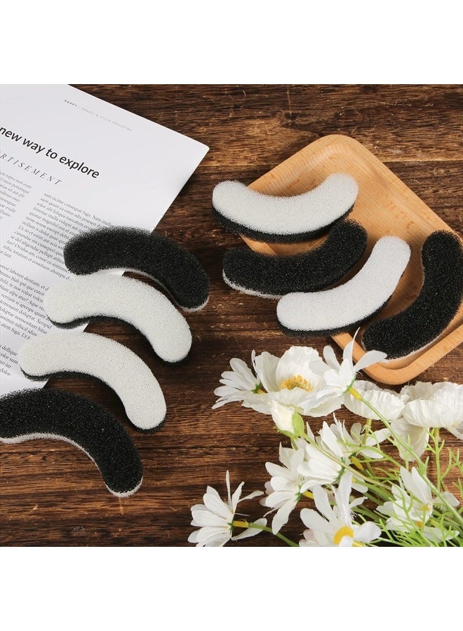 SAVITA 12 قطعة من فلاتر مياه نافورة القطط لـ NPET WF050 و WF100، إسفنجة رغوية على شكل قوس لموزع مياه الكلاب، فلتر نافورة مياه الحيوانات الأليفة الشفاف مع نظام ترشيح ثلاثي، ملحقات استبدال - Image 1