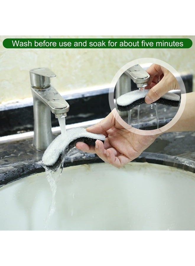 SAVITA 12 قطعة من فلاتر مياه نافورة القطط لـ NPET WF050 و WF100، إسفنجة رغوية على شكل قوس لموزع مياه الكلاب، فلتر نافورة مياه الحيوانات الأليفة الشفاف مع نظام ترشيح ثلاثي، ملحقات استبدال - Image 3