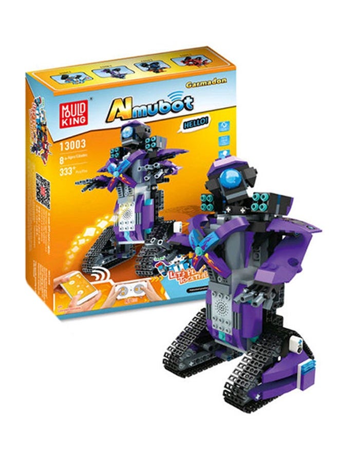 NIBEMINENT - 333-Piece App Controlled Almubot Gardamon Robot 20x6.8x28cm - Image 1