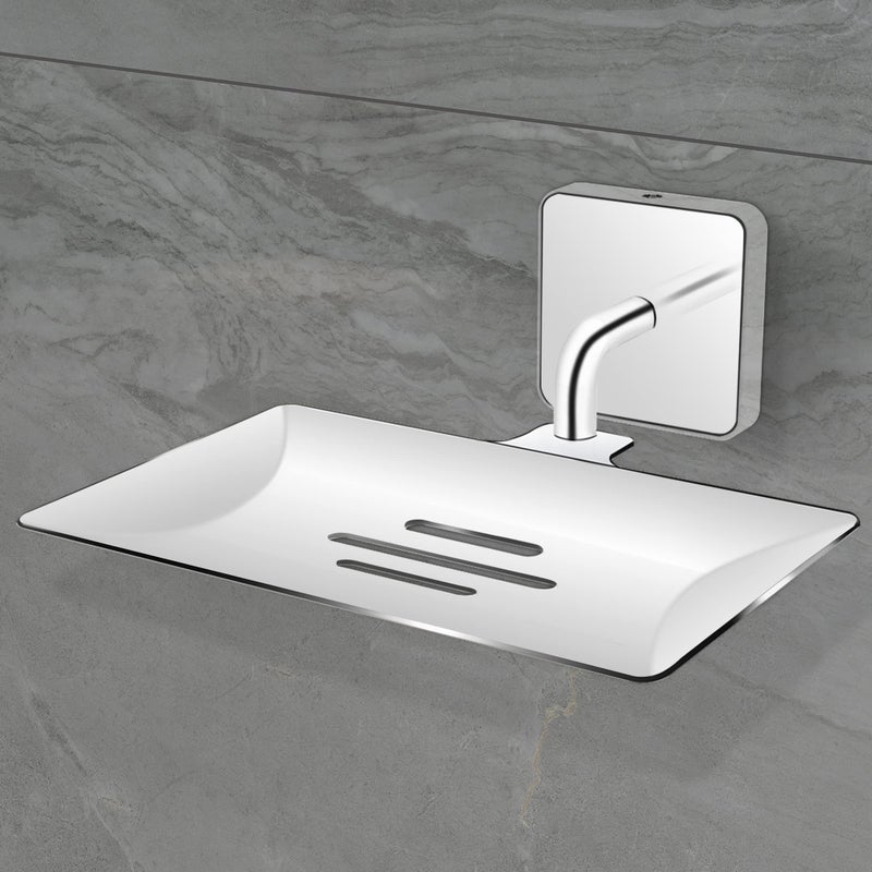 Primax Nexa Stainless Steel Soap Dish Stand for Bathroom & Kitchen/Soap Dish/Bathroom Accessories - (Chrome) - Pack of 1 - Image 4