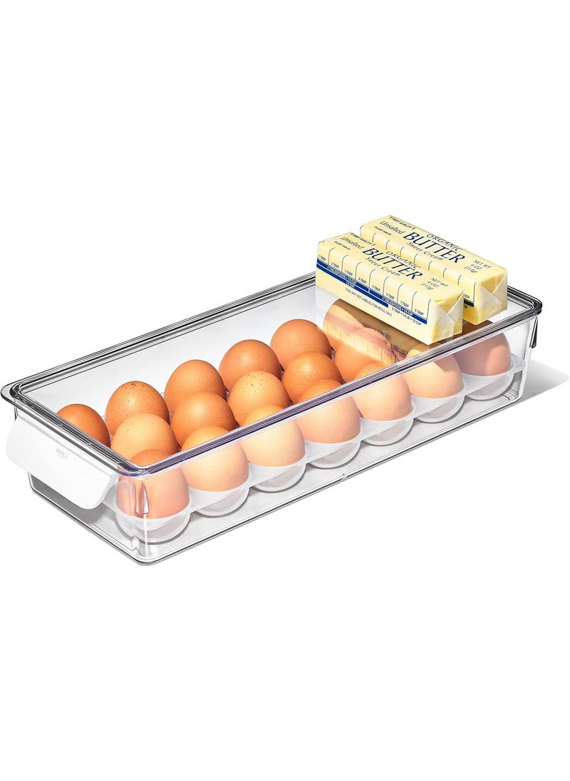OXO OXO Good Grips Fridge Egg Holder with Removable Tray and Lid  - Image 1