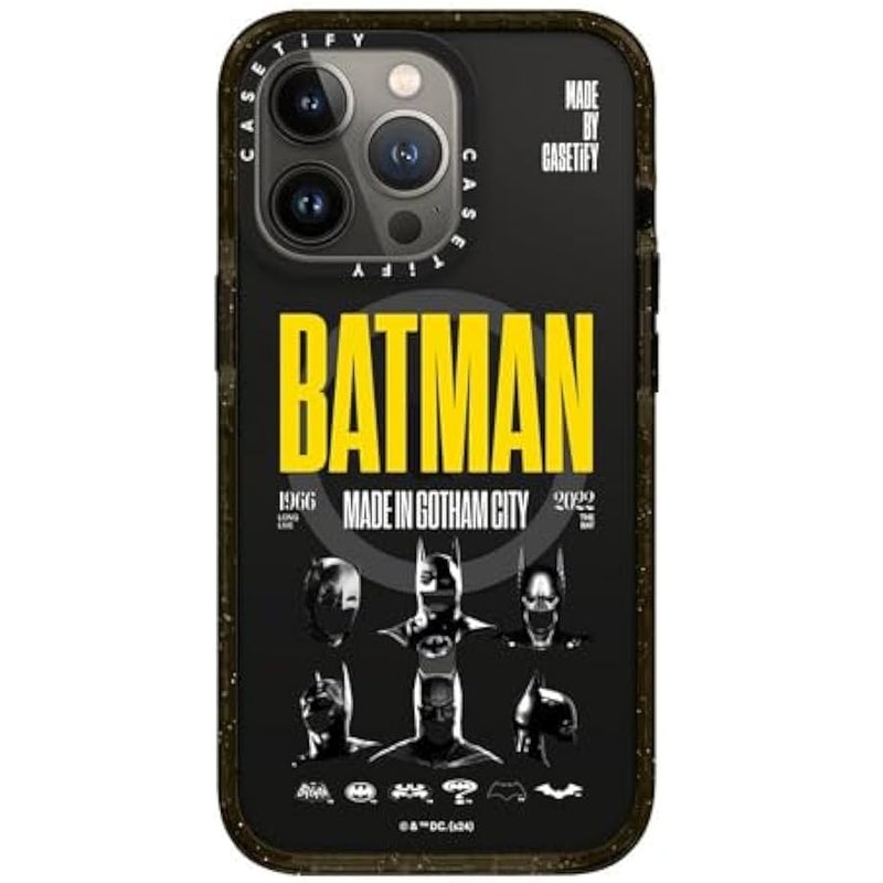 كاستيفي CASETiFY Impact iPhone 13 Pro Case 【Batman Co-Lab / 4X Military Grade Drop Tested / 8.2ft Drop Protection/Compatible with Magsafe】 - Made in Gotham City - Clear Black - Image 2
