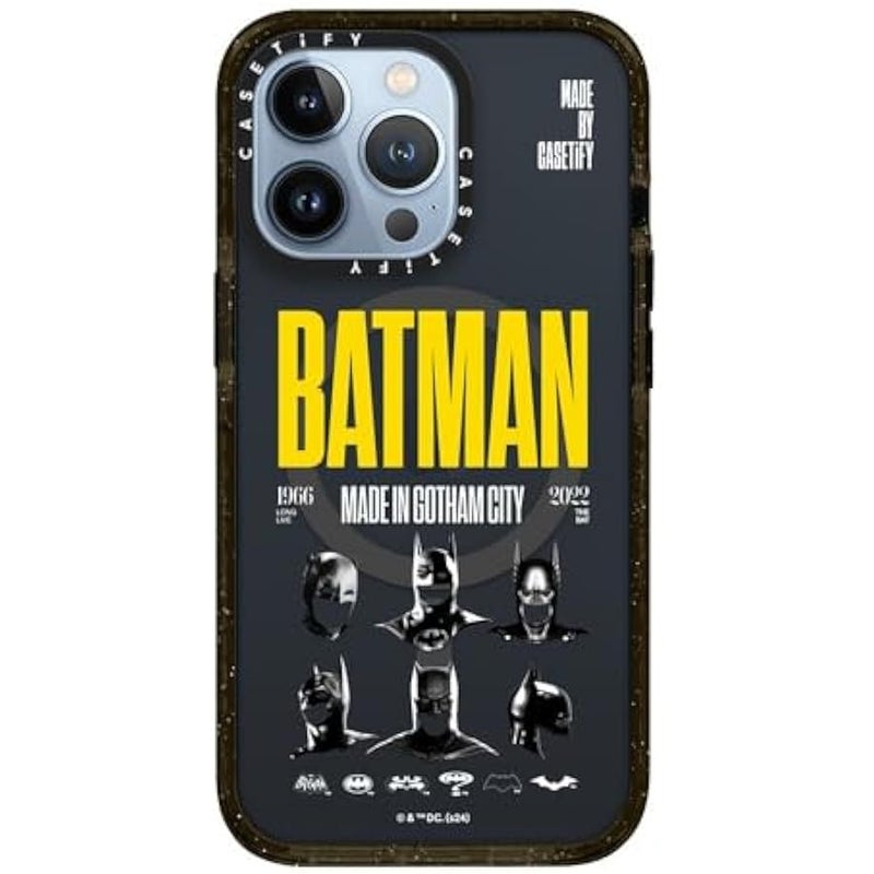 كاستيفي CASETiFY Impact iPhone 13 Pro Case 【Batman Co-Lab / 4X Military Grade Drop Tested / 8.2ft Drop Protection/Compatible with Magsafe】 - Made in Gotham City - Clear Black - Image 3