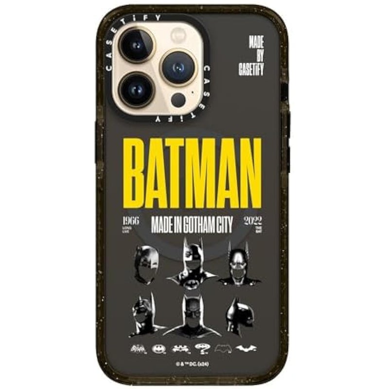 كاستيفي CASETiFY Impact iPhone 13 Pro Case 【Batman Co-Lab / 4X Military Grade Drop Tested / 8.2ft Drop Protection/Compatible with Magsafe】 - Made in Gotham City - Clear Black - Image 4