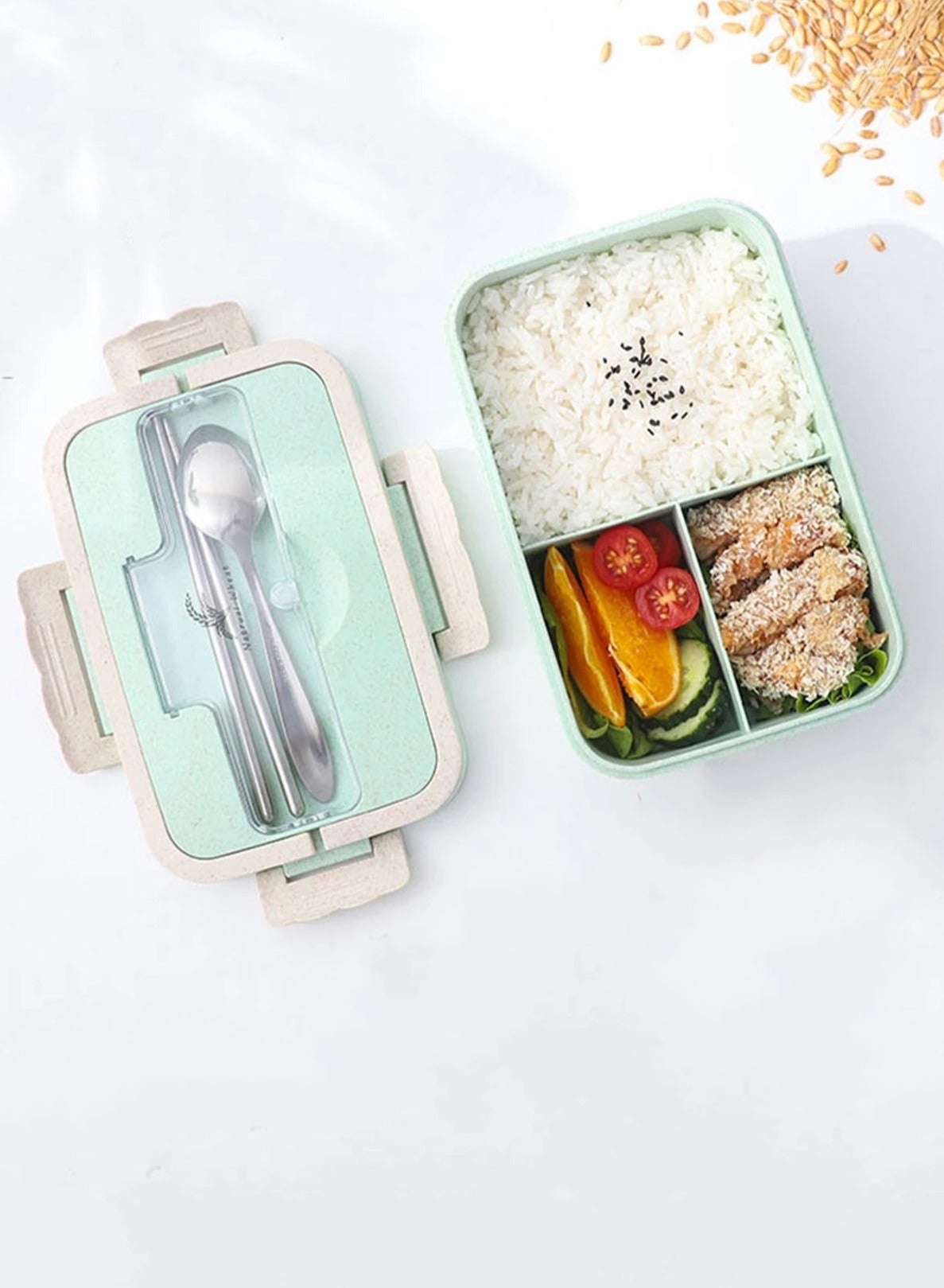 PRIMO PLUS Plastic Lunch Box With Spoon And Chopsticks | Best Price KSA ...