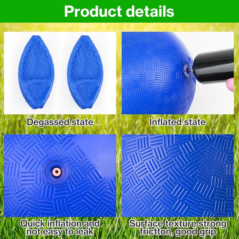 HSLCGF 12 Pcs Dodgeballs 5 Inch Kickball Playground Ball 4 Colour Inflatable Rubber Handball Dodge Ball with 1 Hand Pump for Outdoors Ball Games Gym Camps Picnic (Needle is at The Top of The Pump) - Image 3