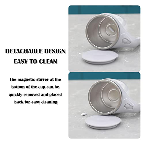 daasigwaa Self Stirring Mug - Automatic Magnetic Electric Coffee Mug, Rotating Cute Mixing Cup Tasse, To Stir Office/Kitchen/Travel/Home Coffee/Tea/Hot Chocolate/Milk-450 ml/15.2 oz(Brown) - Image 3