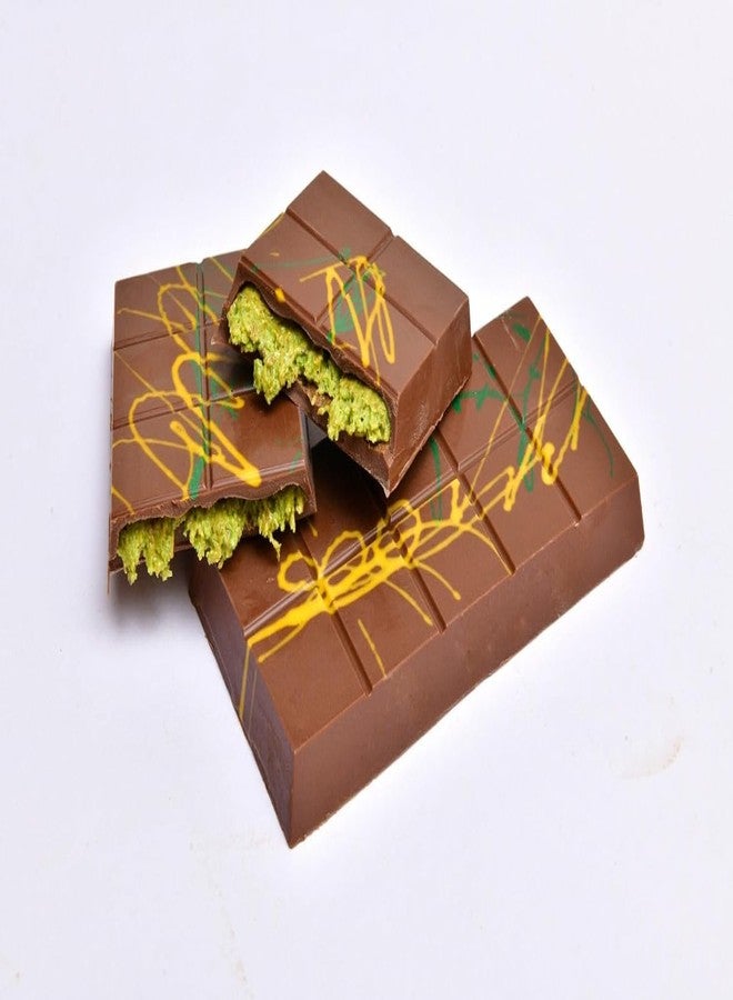 ChocoMenzo Dubai Kunafa Bar – Delicious Chocolate-Coated Middle Eastern Dessert in Elegant Gift Box – Perfect for Gifting or Enjoying (200g) - Image 2