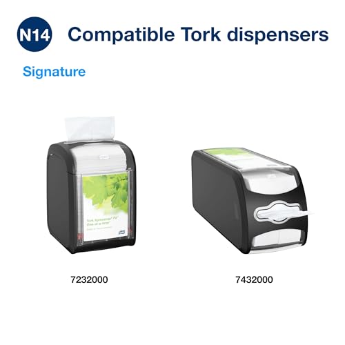 Tork Xpressnap Fit White Dispenser Napkin N14, C-Fold, 1 ply, 240 napkins, 4.252in x 3.248in each, 500700 - Image 5