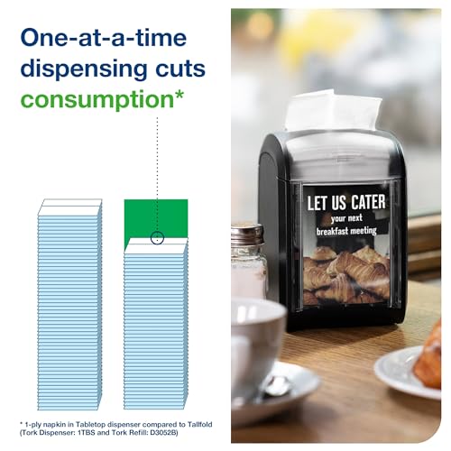 Tork Xpressnap Fit White Dispenser Napkin N14, C-Fold, 1 ply, 240 napkins, 4.252in x 3.248in each, 500700 - Image 3