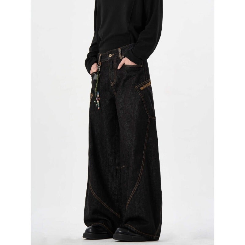 Unisex Casual Daily Denim Jeans - Image 4