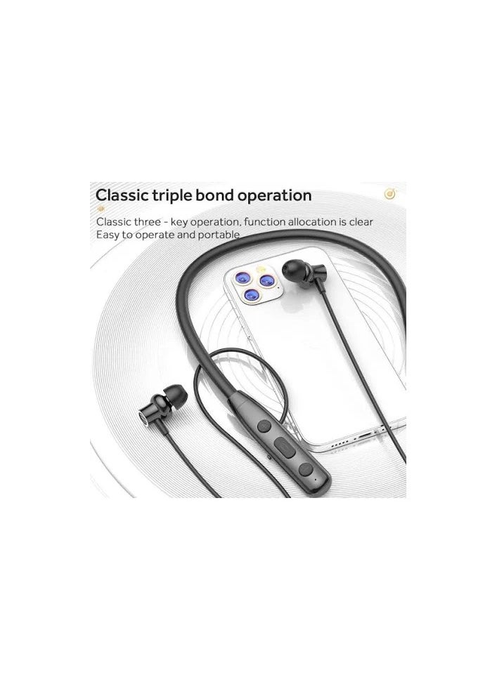 IQ TOUCH - IQ TOUCH Bluetooth Neckband Earphone with Stereo Sound & 100Hrs Playtime - SOLO-X7 - Image 1