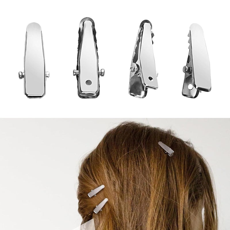 160pcs Silver Metal Alligators Hair Clip Metal Barrettes Fashion Styling Tool for and Accessories 2.4cm Small Clip - Image 2