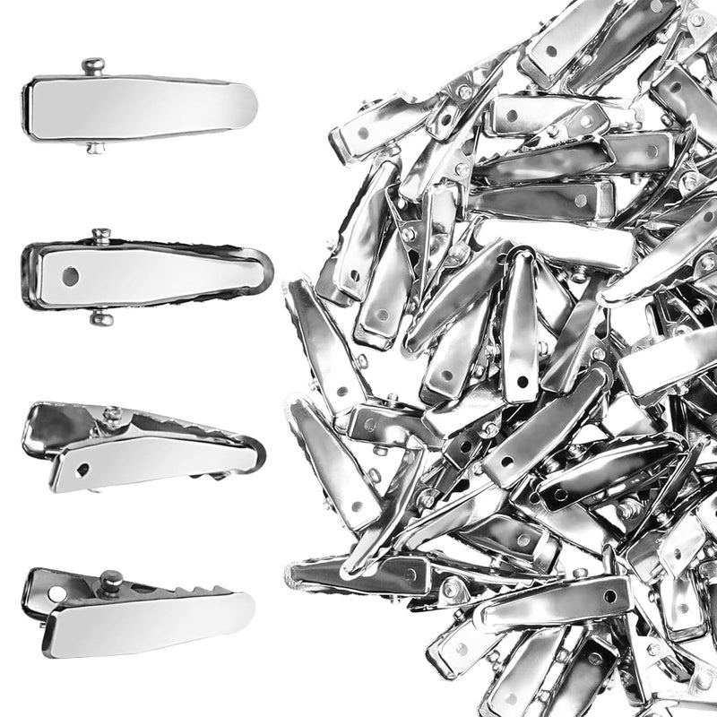 160pcs Silver Metal Alligators Hair Clip Metal Barrettes Fashion Styling Tool for and Accessories 2.4cm Small Clip - Image 5