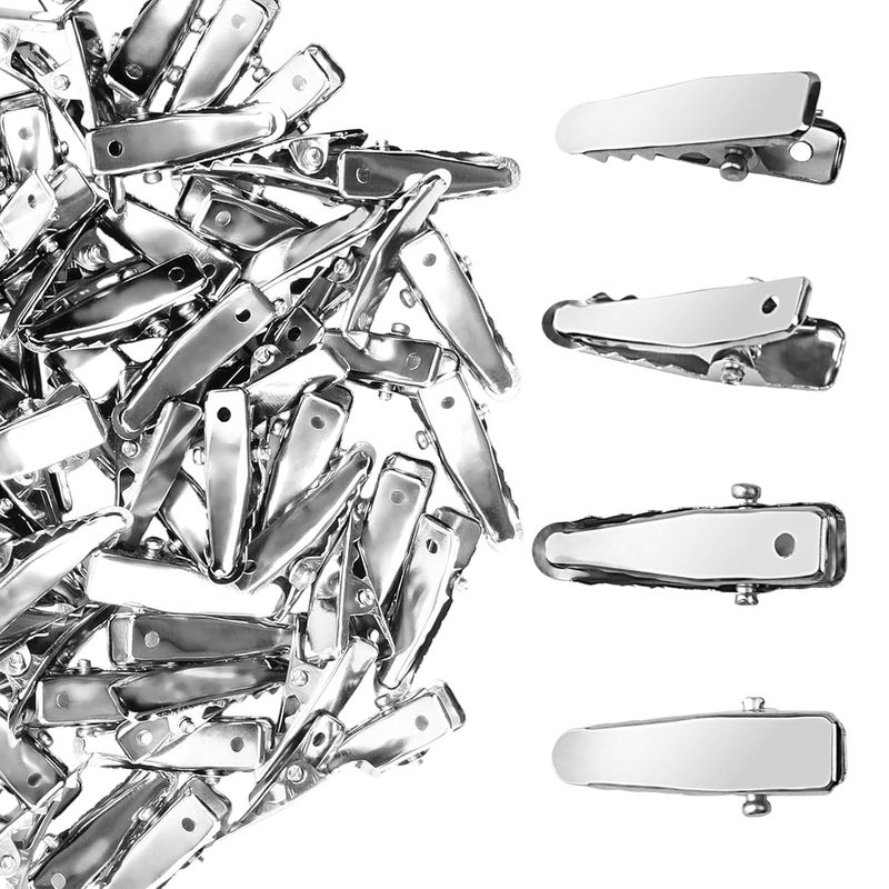 160pcs Silver Metal Alligators Hair Clip Metal Barrettes Fashion Styling Tool for and Accessories 2.4cm Small Clip - Image 3