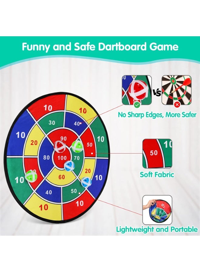 DIOTTI Kids Dartboard Game Set with 12 Sticky Balls, Safe Indoor & Outdoor Dart Board Toy for Boys & Girls, Fun Party Game and Educational Gift for Kids Ages 3+ - Image 2