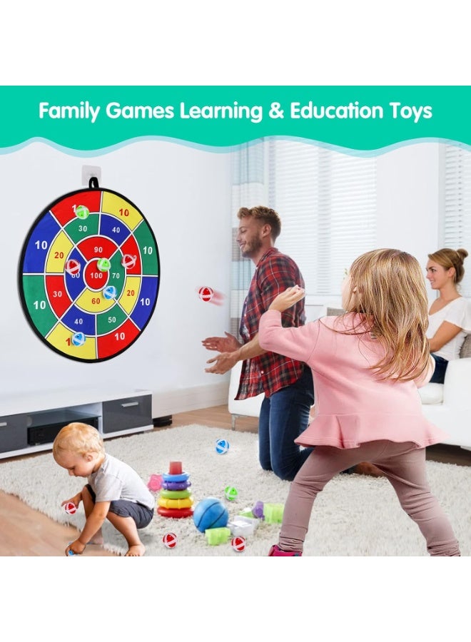 DIOTTI Kids Dartboard Game Set with 12 Sticky Balls, Safe Indoor & Outdoor Dart Board Toy for Boys & Girls, Fun Party Game and Educational Gift for Kids Ages 3+ - Image 4