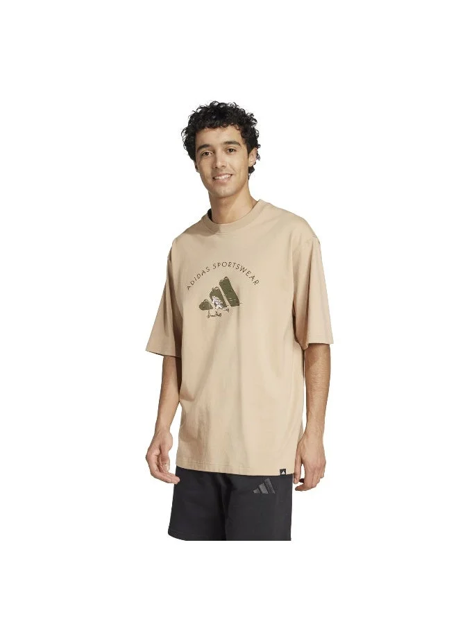 Adidas adidas codes doodle scooter men graphic t-shirt