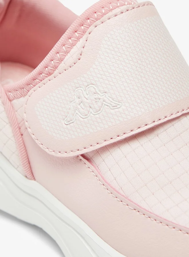 Kappa Girls' Checked Sports Shoes with Hook and Loop Closure