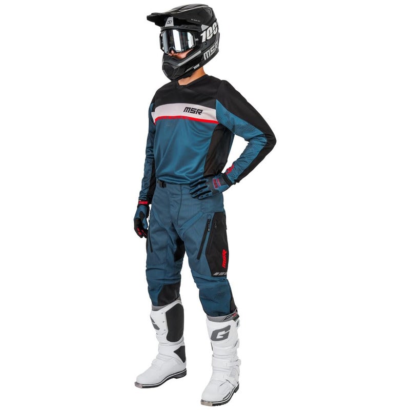 MSR Legend Dirt Bike Motocross MTB Offroad Jersey XXXX-Large Steel Blue - Image 2