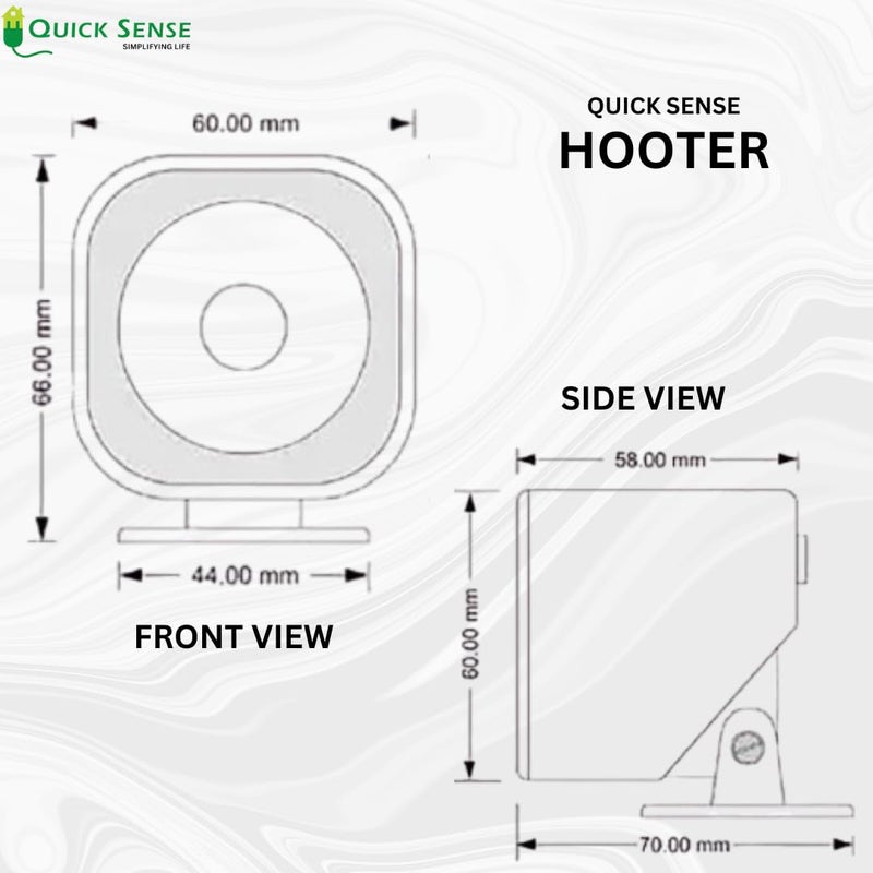 Quick Sense QSH2 220V 110dB Industrial Hooter Security Siren Alarm for Banks Hospitals Mines and Fire Alarm Buzzer Pack of 1 Black - Image 5
