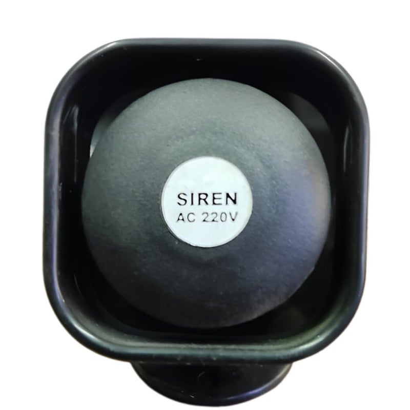 Quick Sense QSH2 220V 110dB Industrial Hooter Security Siren Alarm for Banks Hospitals Mines and Fire Alarm Buzzer Pack of 1 Black - Image 3