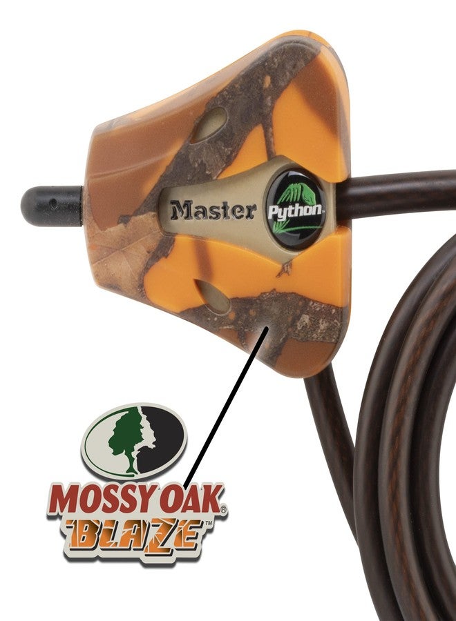 Master Lock Cable Lock, Python Adjustable Keyed Cable Lock, 6 ft. Long Cable, 2 Pack Mossy Oak Blaze Camouflage - Image 2