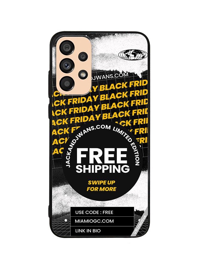 VR CREATIVE Protective Case Cover For Samsung Galaxy A53 5G Black Friday Design Multicolour - Image 1