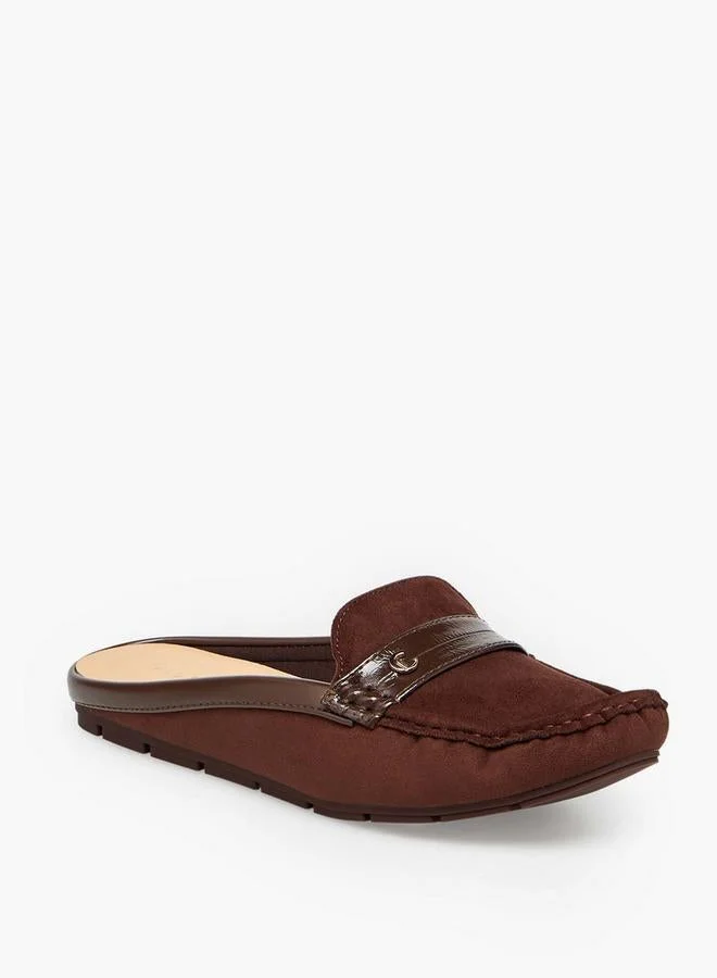 لو كونفورت Women Suede Slip-On Mules