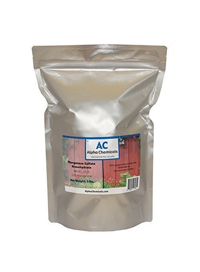 Alpha Chemicals Manganese Sulfate Monohydrate - 32% Mn - 5 Pounds - Image 1