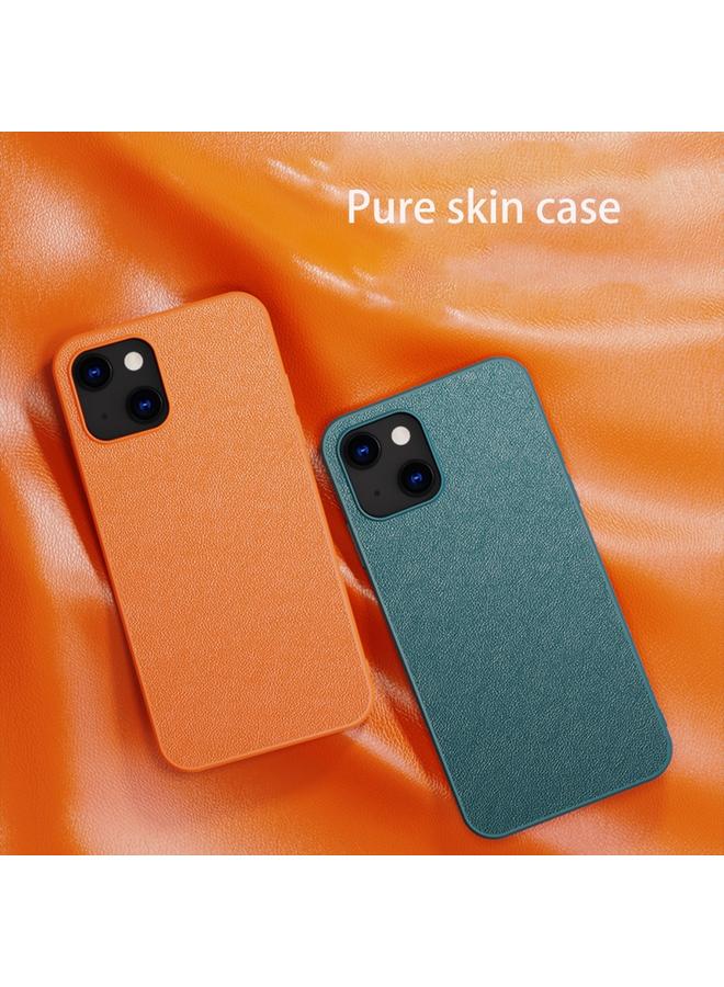 Zaboon Case For iPhone 13 Plain Skin Leather Phone Case - Image 4