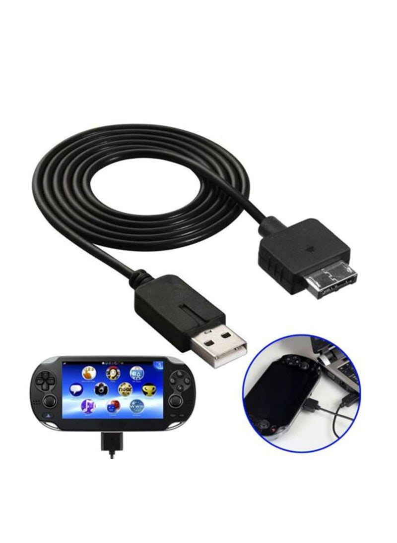 Generic - 2 in1 USB Charger Cable Charging Transfer Data Sync Cord Line Power Adapter Wire Compatible with Sony Psv1000 Psvita PS Vita PSV 1000 Game Machine - Image 1